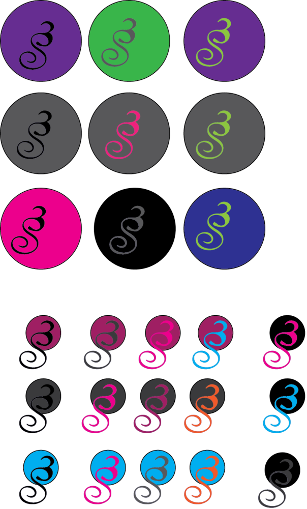 logo kleur in cirkels